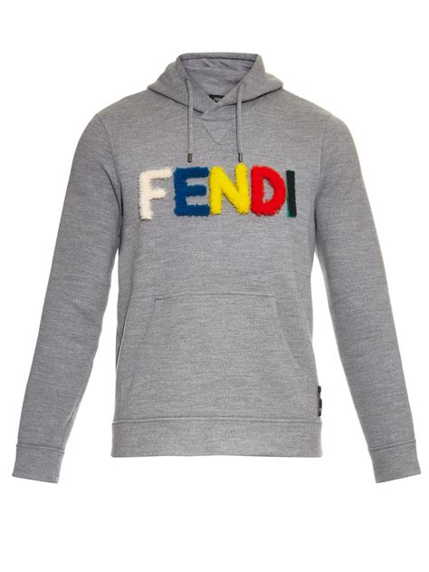 fendi hoodie men|fendi men's gray pullover hoodie.